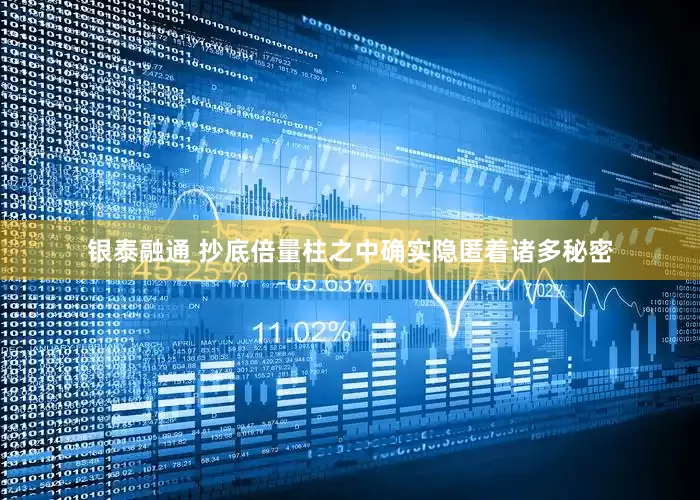 银泰融通 抄底倍量柱之中确实隐匿着诸多秘密