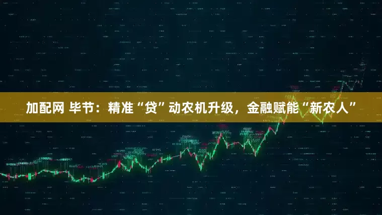 加配网 毕节：精准“贷”动农机升级，金融赋能“新农人”